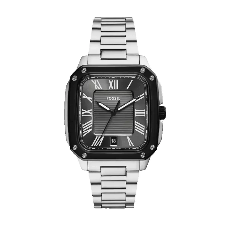 Fossil Crosby Modern Classic Rectangular Men's Watch- FS6122